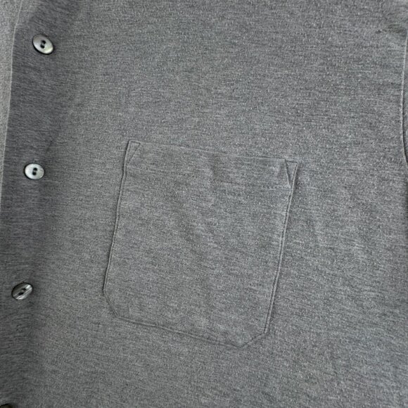 Polo Ralph Lauren RAYON COTTON STRETCH Short Sleeve Button Up Shirt Gray XL - Picture 8 of 11